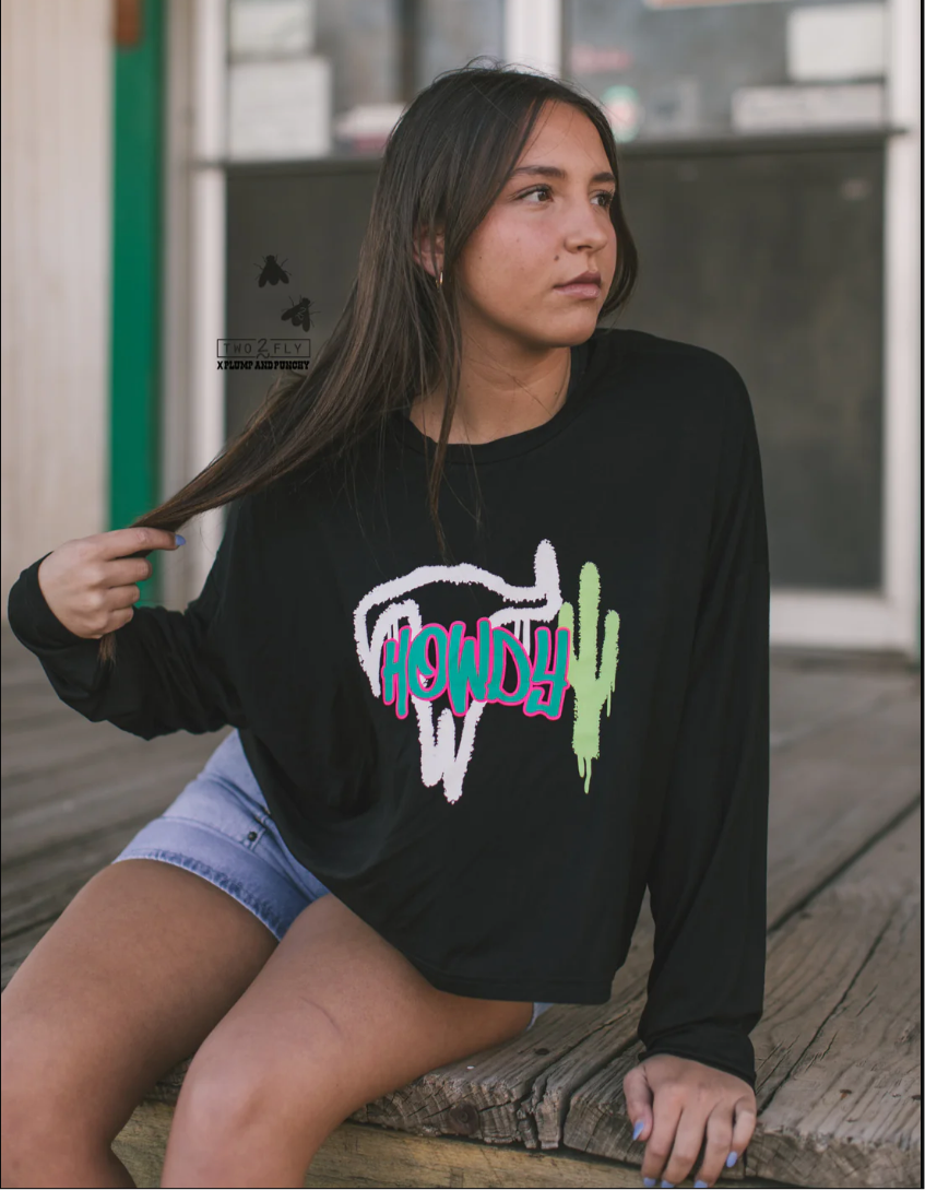 Western Drip L/S Crop