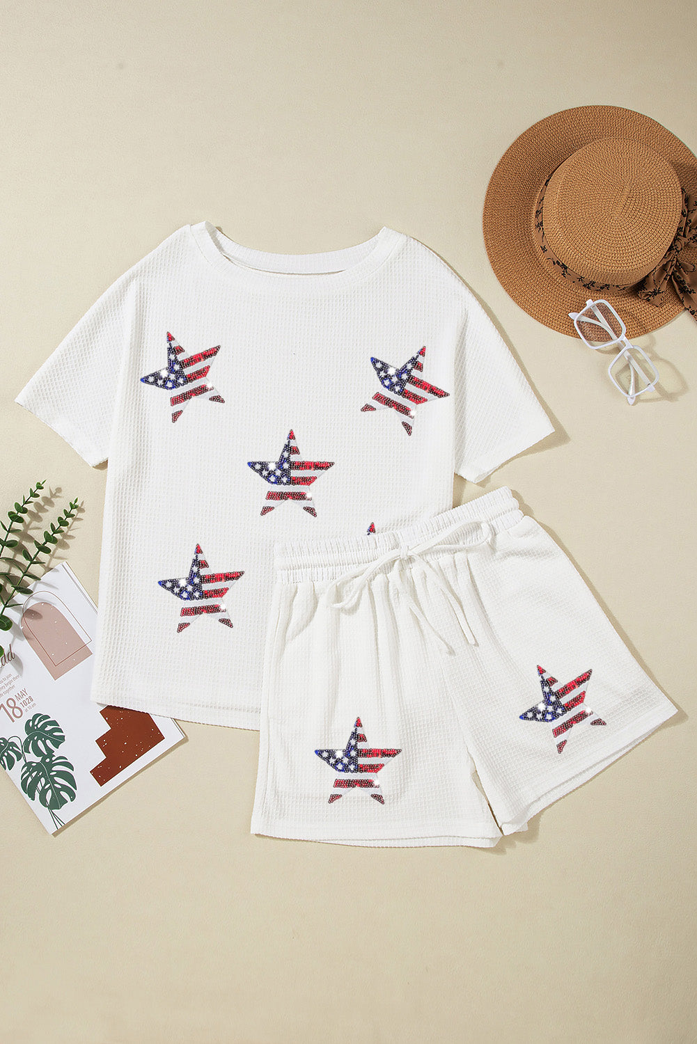 America the Beautiful Top and Shorts Set