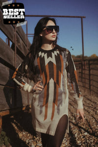 Care A Mel Cowboy Sweater Dress