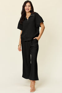 The Essentials Pant Set with Zipper Top